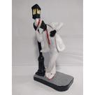 Imagem Ze Pelintra Dancando No Poste Escultura Gesso 20 Cm