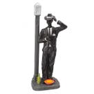 Imagem Ze Pilintra Preto C/ Poste Escultura Resina Estatua 28 Cm Imagem Ze Pilintra Preto C/ Poste Escultura Resina Estatua 28 Cm