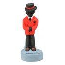 Imagem Ze Pilintra Preto e Vermelho Escultura Resina Estatua 10 Cm