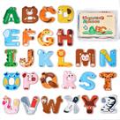 Ímãs alfabéticos JoyCat Wooden Thick para geladeira de crianças Ímãs alfabéticos JoyCat Wooden Thick para geladeira de crianças