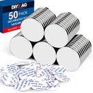 Ímãs de disco DIYMAG de 3,2 cm de diâmetro com pacote adesivo de 50 Ímãs de disco DIYMAG de 3,2 cm de diâmetro com pacote adesivo de 50