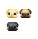 Ímãs de geladeira, 3 peças, fofa, cabeça de cachorro, geladeira de resina 3D