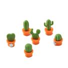 Imãs de geladeira, 6 unidades/lote, simulações de cactus anime para crianças