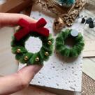 Imãs De Geladeira Em Forma De Guirlanda De Natal Kawaii, Magnéticos Decorativos Personalizados Para