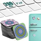 Ímãs de geladeira Frienda Sublimation Blank 100 peças
