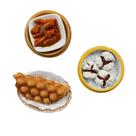 Ímãs de geladeira Hong Kong Dim Sum 3D Resina 3 unidades Ímãs de geladeira Hong Kong Dim Sum 3D Resina 3 unidades