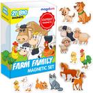 Ímãs de geladeira Magdum Farm Family Animals para crianças pequenas Ímãs de geladeira Magdum Farm Family Animals para crianças pequenas