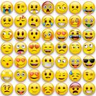 Ímãs de geladeira MORCART 54 unidades de emoji para escola e escritório doméstico