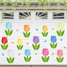 Ímãs de porta de garagem Jarthena AMCS Spring Floral 24 unidades