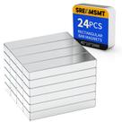 Ímãs em barra de neodímio SRENMSMT Powerful, pacote com 24 unidades, 40x10x5mm