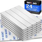 Ímãs em barra DIYMAG de neodímio de terras raras com adesivo 60x10x3mm