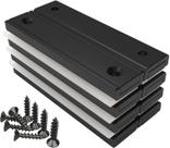 Ímãs retangulares Magnetpro 36 kg 60 x 13,5 x 5 mm pretos, pacote com 8
