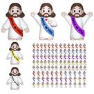 Imerance 105 peças de mini figuras de Jesus multicoloridas 3 x 3,8 cm Imerance 105 peças de mini figuras de Jesus multicoloridas 3 x 3,8 cm