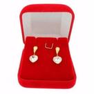 Imperdível Brinco Feminino Coração Em Ouro 18k- Certificado