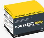 Impermeabilizante Kortatop 2000 Inkor cinza 18kg Bicomponente