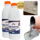 Impermeabilizante Pó Rebotermic 800g Kit C/2 Concreto Reboco