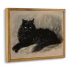 Impressão artística de parede ARTZIO Vintage Black Cat Gothic 20x25cm
