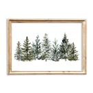 Impressão artística de parede JarthenaAMCS Christmas Snowy Pines Trees 20x25cm