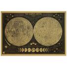 Impressão artística de parede retrô do pôster Total Lunar Eclipse 71x47,5 cm