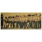 Impressão artística de parede sem moldura do pôster My Hero Academia 70x29cm