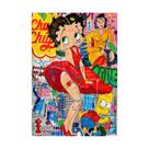 Impressão de pôster de pintura de parede em tela Betty Boop Anime