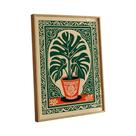 Impressão Em Tela De Planta Monstera Boêmia, Pôster De Arte De Parede Com Folha Verde Tropical Para Impressão Em Tela De Planta Monstera Boêmia, Pôster De Arte De Parede Com Folha Verde Tropical Para