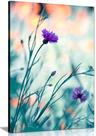 Impressão em tela Impressão de pantera Roxo Cravo Flor 76x51cm
