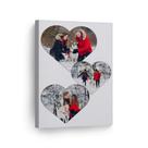 Impressão em Tela Personalizada - Design Smile Art - 12x8 com 3 Imagens
