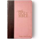 Impressão Gigante da Bíblia KJV - Edição JOY CREATIVE em Rosa e Marrom