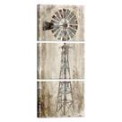 Impressões em tela, decoração de arte de parede, Kalormore Rustic Windmill