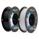Impressora 3D Filament Creality PETG 1,75 mm, pacote com 2 unidades, 1 kg, preto e branco Impressora 3D Filament Creality PETG 1,75 mm, pacote com 2 unidades, 1 kg, preto e branco