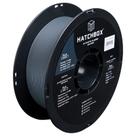 Impressora 3D Filament HATCHBOX Matte PLA 1,75 mm 1 kg cinza acinzentado