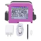Impressora a jato de tinta portátil Naroote DP19 com LED e bateria de 1200mAh