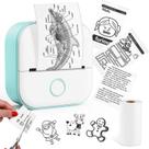 Impressora de adesivos Memoking Mini Thermal T02 Bluetooth Verde