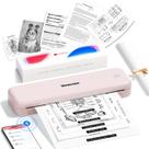 Impressora portátil Phomemo M834 atualizada sem fio rosa