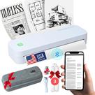 Impressora portátil sem tinta simplificada, gadgets 2025 para iPhone, Android, tablet, laptop com Bluetooth Impressora portátil sem tinta simplificada, gadgets 2025 para iPhone, Android, tablet, laptop com Bluetooth