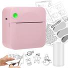 Impressora térmica de bolso Bluetooth Augot Mini Printer Pink