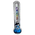 Incensario 7 chakras vertical Iemanjá negra 22 cm em resina