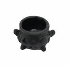 Incensário Caldeirão da bruxa preto 2 cm em resina