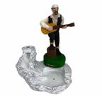 Incensário cascata Cigano branco 13CM resina