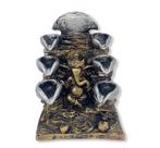 Incensario cascata ganesha 8 quedas prata e dourado Incensario cascata ganesha 8 quedas prata e dourado