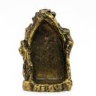Incensário Cascata Gruta Dourado 14 cm em Resina