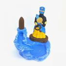 Incensário Cascata Logunede Escultura em Resina 12 Cm