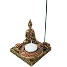 Incensário E Castiçal Vela e Incenso Buda Zen 13586