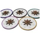 Incensário em mdf estrelas 7cm - cores sortidas