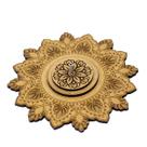 Incensário Flor de Lotus Mandala Indiano 13 cm em Madeira