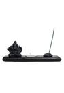 Incensário Ganesha E Porta Vela Em Resina Hindu Zen