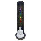 Incensário Indiano dourado 7 Chakras Buda Branco 47171 Incensário Indiano dourado 7 Chakras Buda Branco 47171