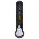 Incensario indiano Dourado 7 Chakras Buda Branco 47171 Incensario indiano Dourado 7 Chakras Buda Branco 47171