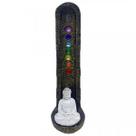 Incensario indiano Dourado 7 Chakras Buda Branco 47171 Incensario indiano Dourado 7 Chakras Buda Branco 47171